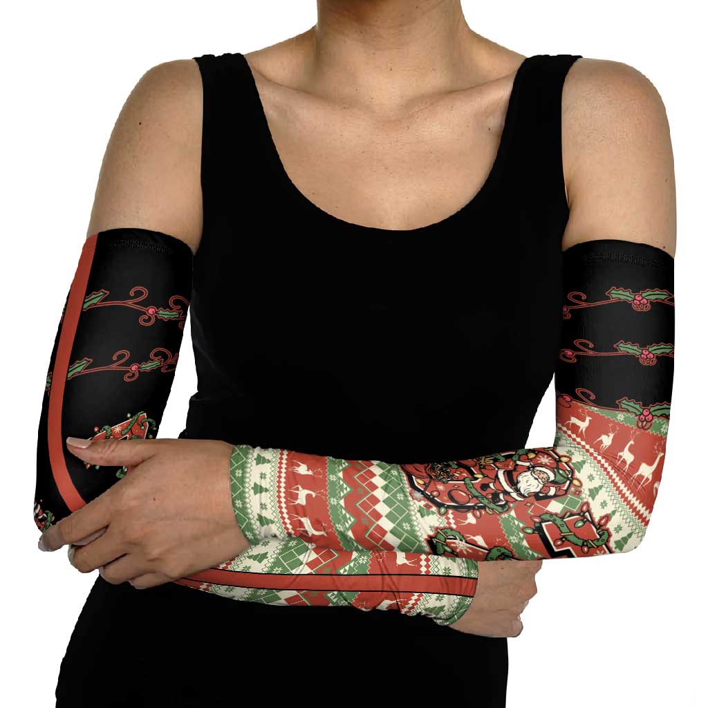 Western Yoke Arm Sleeves Funny Six Seven Christmas - Wonder Print Shop