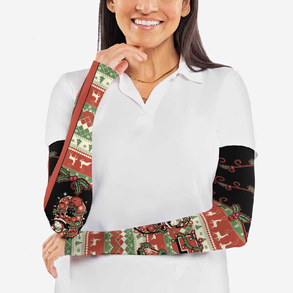 Western Yoke Arm Sleeves Funny Six Seven Christmas - Wonder Print Shop