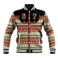 Western Yoke Baseball Jacket Funny Six Seven Christmas - Wonder Print Shop