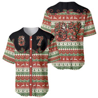 Western Yoke Baseball Jersey Funny Six Seven Christmas - Wonder Print Shop