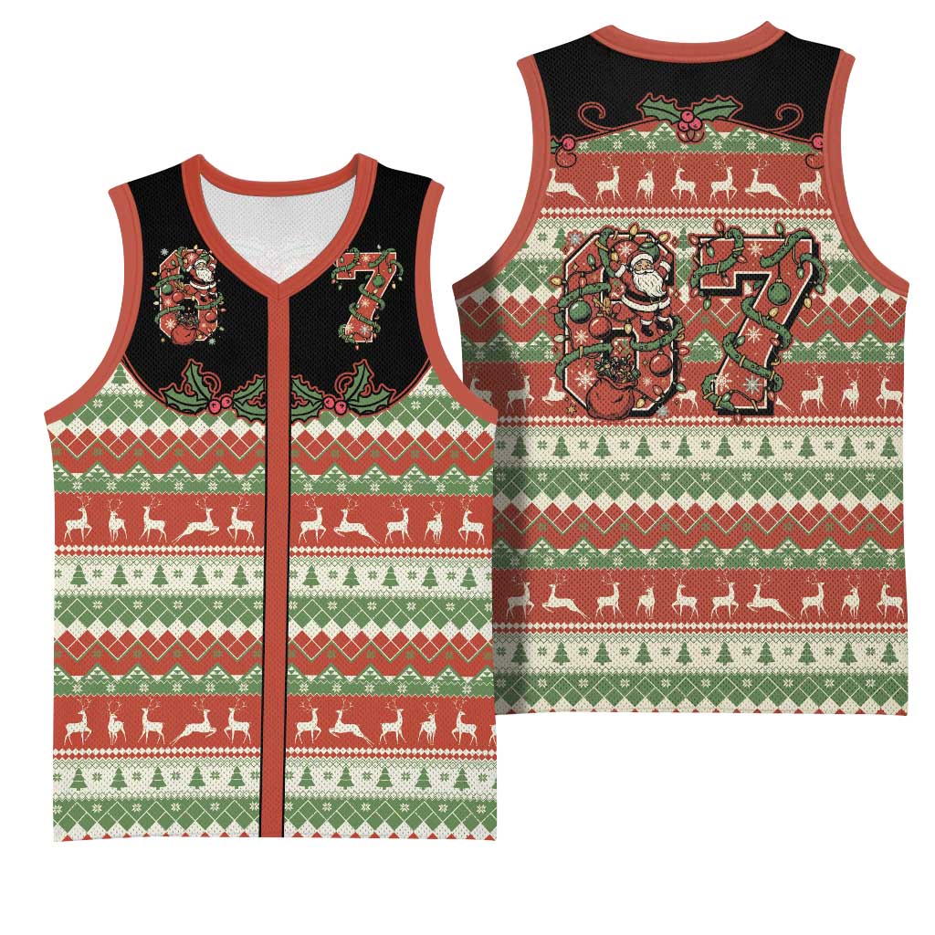 Western Yoke Basketball Jersey Funny Six Seven Christmas - Wonder Print Shop