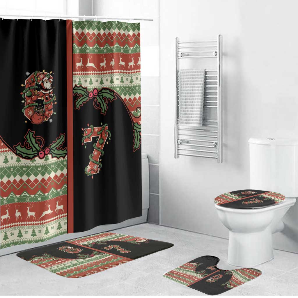 Western Yoke Bathroom Set Funny Six Seven Christmas - Wonder Print Shop