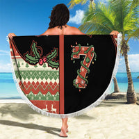 Western Yoke Beach Blanket Funny Six Seven Christmas - Wonder Print Shop