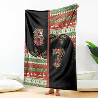 Western Yoke Blanket Funny Six Seven Christmas - Wonder Print Shop