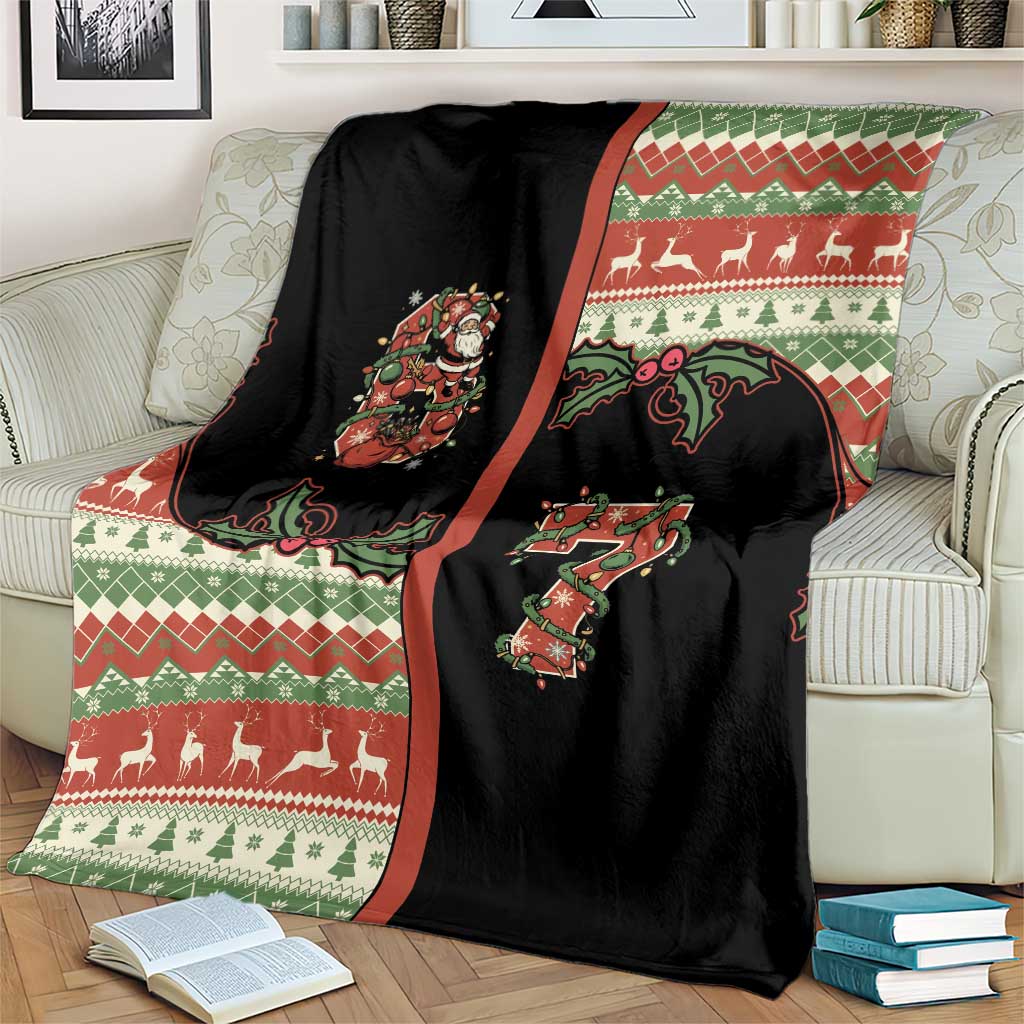 Western Yoke Blanket Funny Six Seven Christmas - Wonder Print Shop
