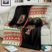 Western Yoke Blanket Funny Six Seven Christmas - Wonder Print Shop