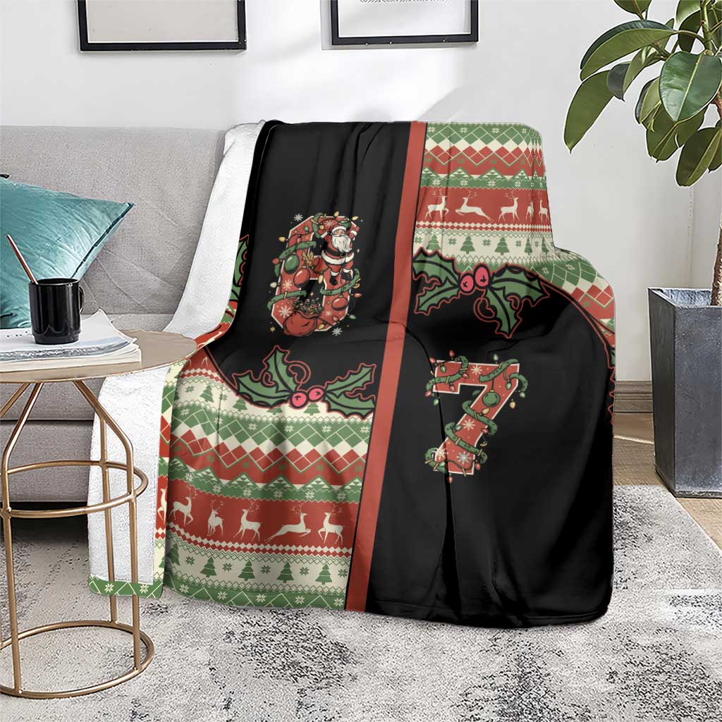 Western Yoke Blanket Funny Six Seven Christmas - Wonder Print Shop