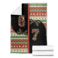 Western Yoke Blanket Funny Six Seven Christmas - Wonder Print Shop
