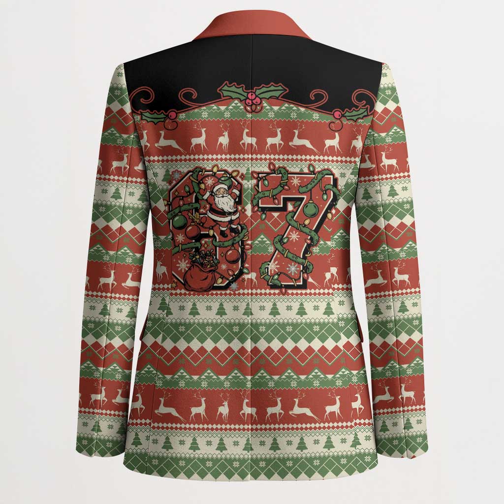 Western Yoke Blazer Funny Six Seven Christmas - Wonder Print Shop