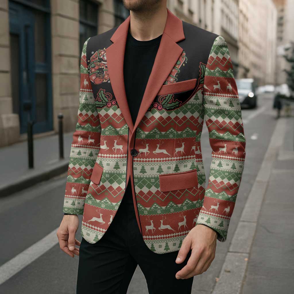 Western Yoke Blazer Funny Six Seven Christmas - Wonder Print Shop