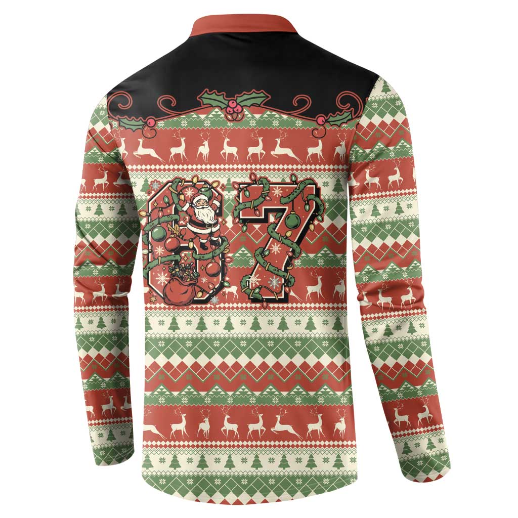 Western Yoke Button Sweatshirt Funny Six Seven Christmas - Wonder Print Shop