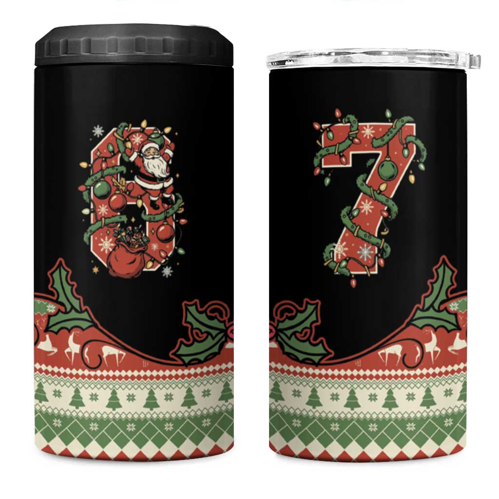 Western Yoke 4 in 1 Can Cooler Tumbler Funny Six Seven Christmas - Wonder Print Shop