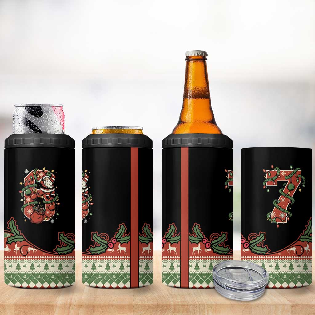 Western Yoke 4 in 1 Can Cooler Tumbler Funny Six Seven Christmas - Wonder Print Shop