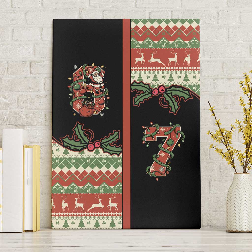Western Yoke Canvas Wall Art Funny Six Seven Christmas - Wonder Print Shop