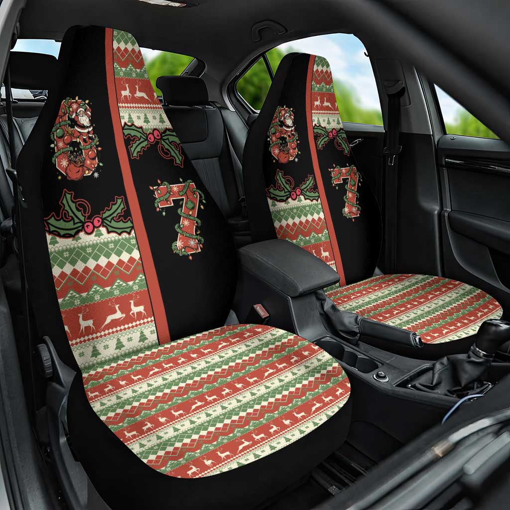 Western Yoke Car Seat Cover Funny Six Seven Christmas - Wonder Print Shop