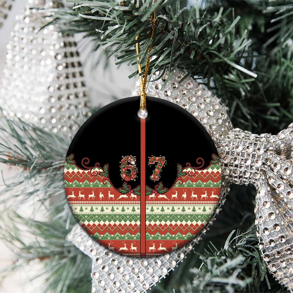 Western Yoke Ceramic Ornament Six Seven Christmas - Wonder Print Shop