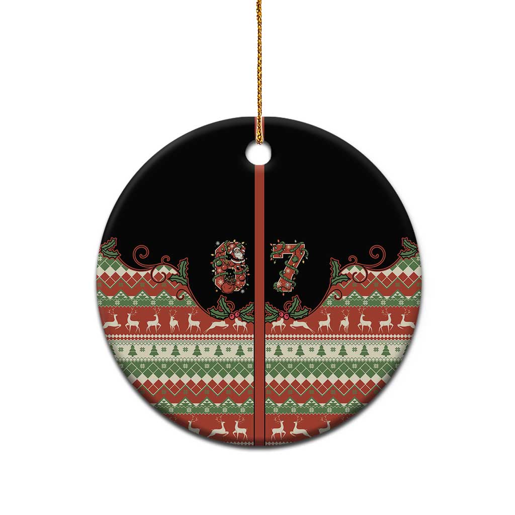 Western Yoke Ceramic Ornament Six Seven Christmas - Wonder Print Shop