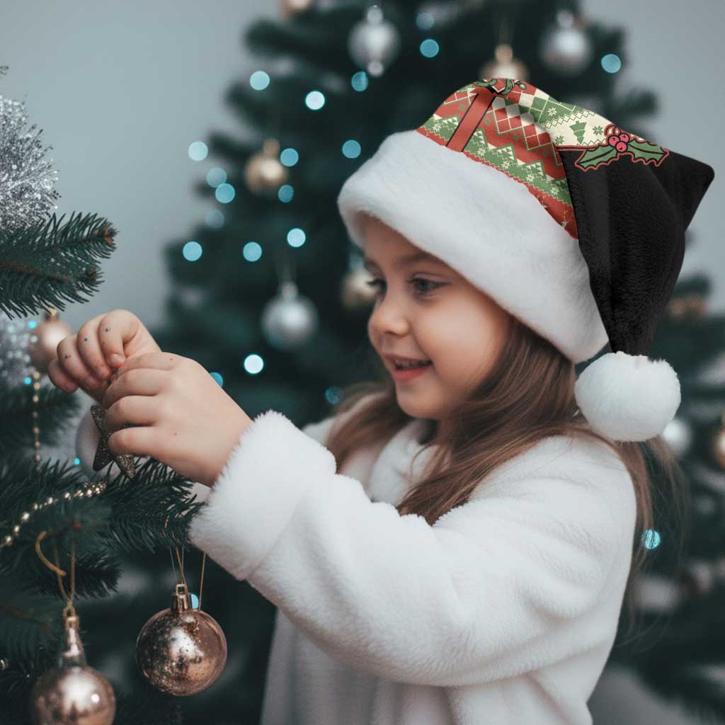 Western Yoke Christmas Santa Hat Six Seven Christmas - Wonder Print Shop