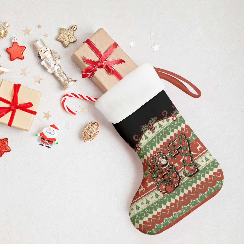 Western Yoke Christmas Stocking Six Seven Christmas - Wonder Print Shop