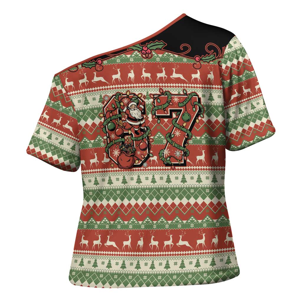 Western Yoke Cross Shoulder Shirt Funny Six Seven Christmas - Wonder Print Shop