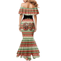 Western Yoke Family Matching Mermaid Dress and Hawaiian Shirt Funny Six Seven Christmas - Wonder Print Shop
