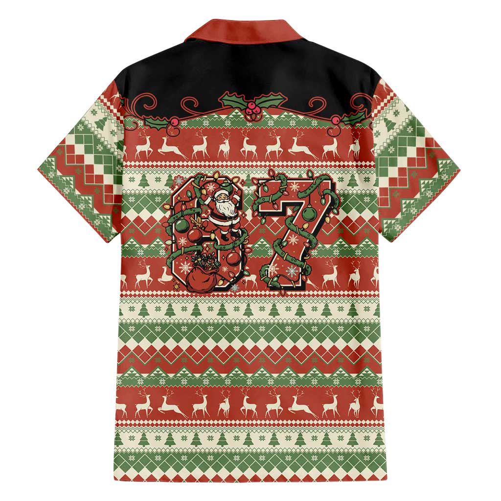 Western Yoke Family Matching Puletasi and Hawaiian Shirt Funny Six Seven Christmas - Wonder Print Shop