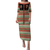 Western Yoke Family Matching Puletasi and Hawaiian Shirt Funny Six Seven Christmas - Wonder Print Shop