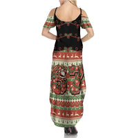 Western Yoke Family Matching Summer Maxi Dress and Hawaiian Shirt Funny Six Seven Christmas - Wonder Print Shop