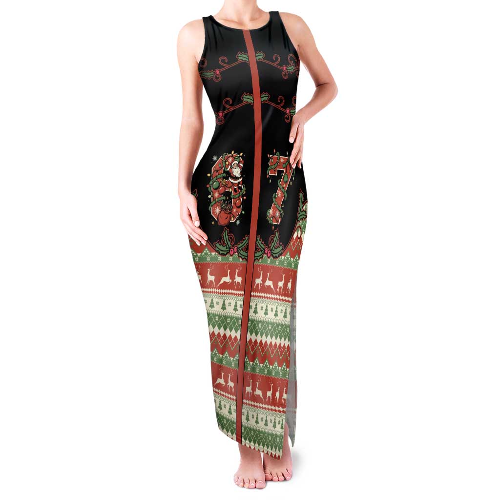 Western Yoke Family Matching Tank Maxi Dress and Hawaiian Shirt Funny Six Seven Christmas - Wonder Print Shop