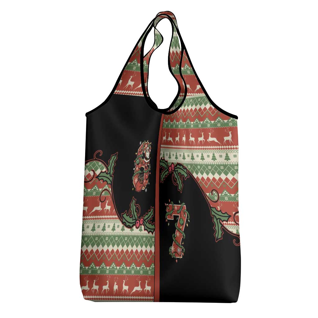 Western Yoke Grocery Bag Funny Six Seven Christmas - Wonder Print Shop