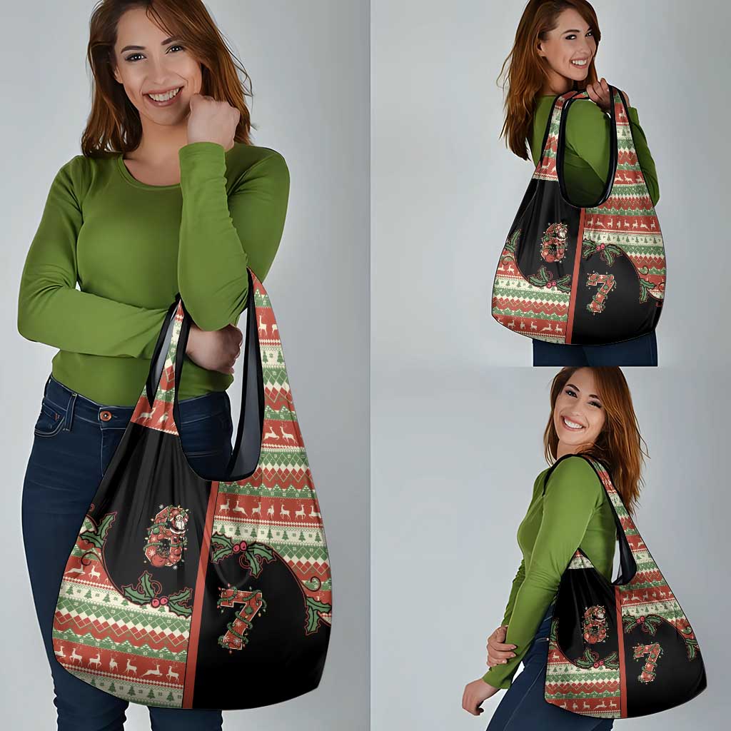 Western Yoke Grocery Bag Funny Six Seven Christmas - Wonder Print Shop