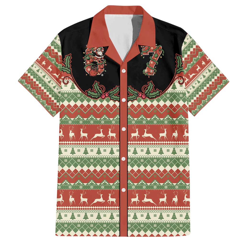 Western Yoke Hawaiian Shirt Funny Six Seven Christmas - Wonder Print Shop