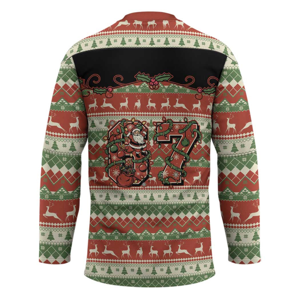 Western Yoke Hockey Jersey Funny Six Seven Christmas - Wonder Print Shop
