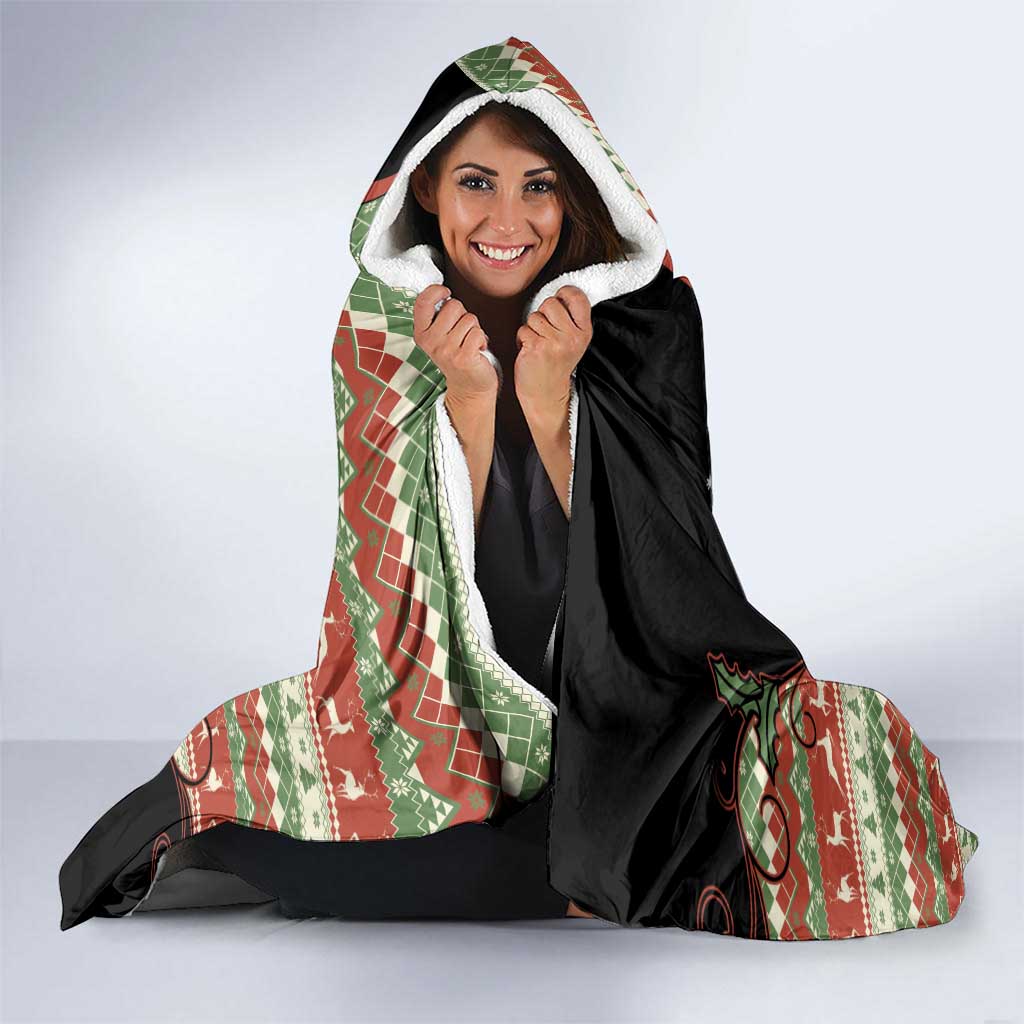 Western Yoke Hooded Blanket Funny Six Seven Christmas - Wonder Print Shop