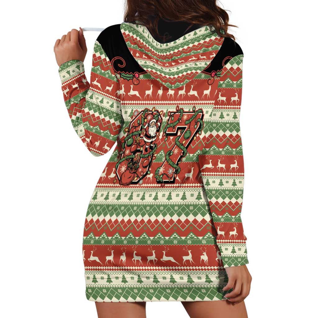 Western Yoke Hoodie Dress Funny Six Seven Christmas - Wonder Print Shop