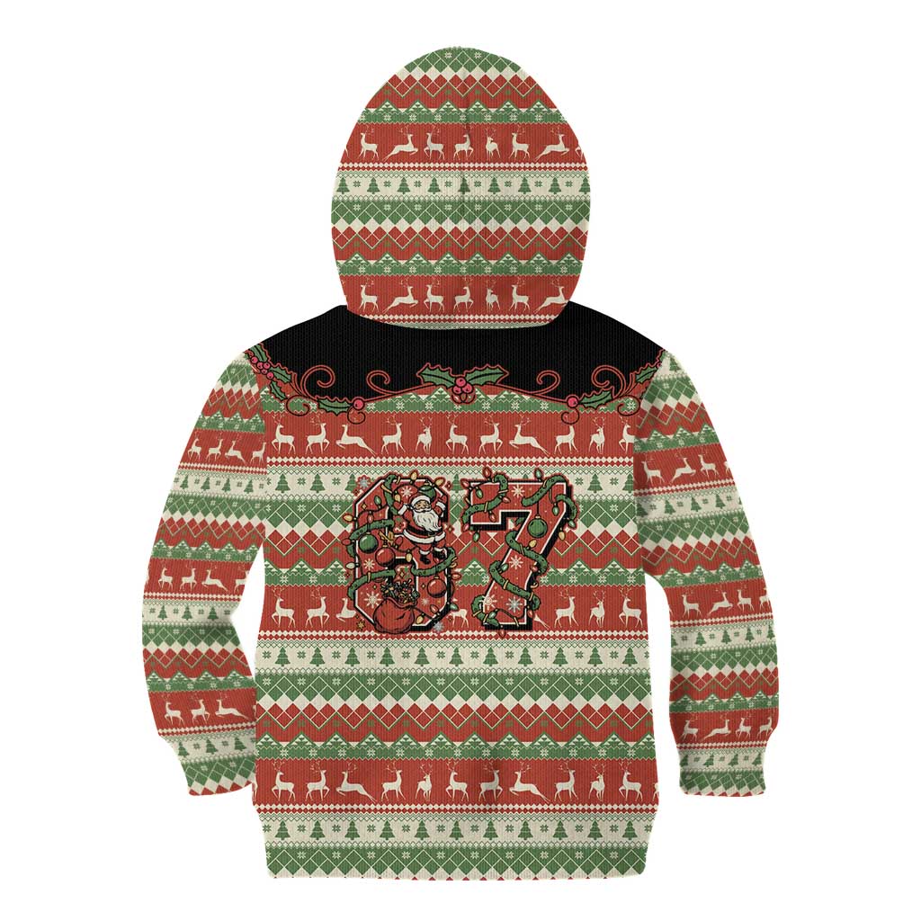 Western Yoke Kid Hoodie Funny Six Seven Christmas - Wonder Print Shop