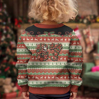 Western Yoke Kid Ugly Christmas Sweater Six Seven Christmas - Wonder Print Shop