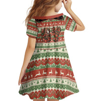 Western Yoke Kid Short Sleeve Dress Funny Six Seven Christmas - Wonder Print Shop