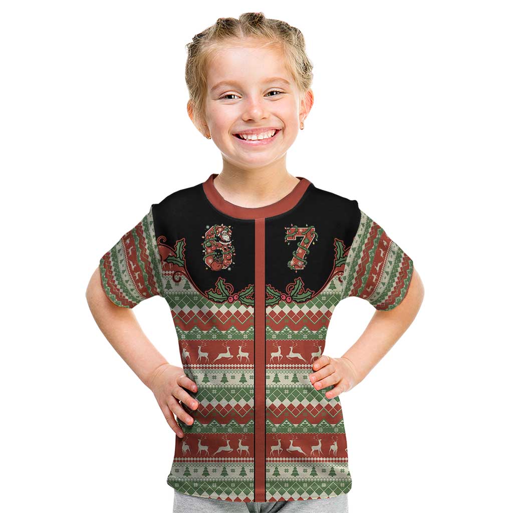 Western Yoke Kid T Shirt Funny Six Seven Christmas - Wonder Print Shop