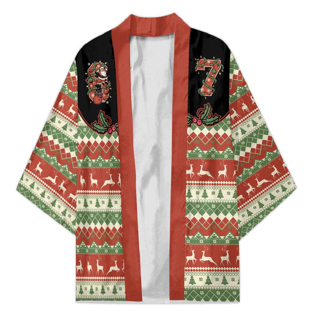 Western Yoke Kimono Funny Six Seven Christmas - Wonder Print Shop