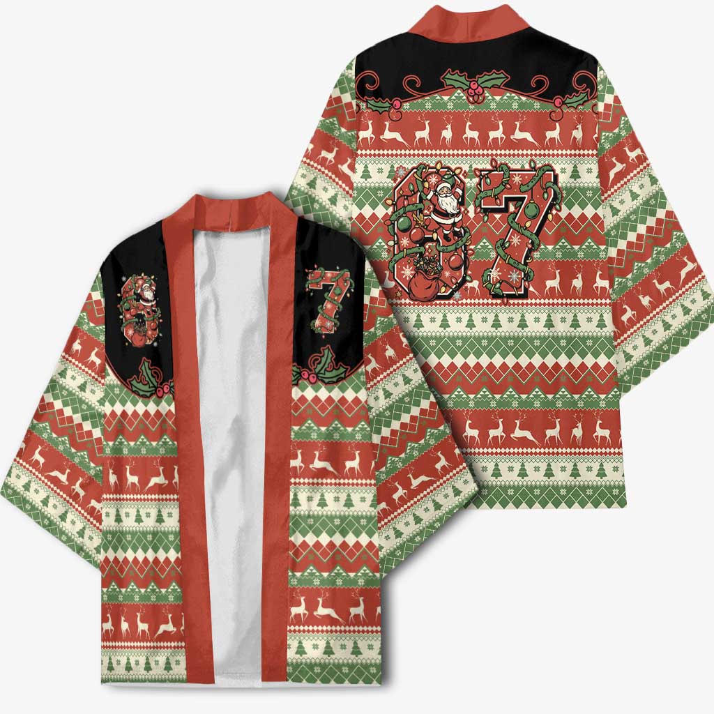 Western Yoke Kimono Funny Six Seven Christmas - Wonder Print Shop