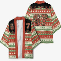 Western Yoke Kimono Funny Six Seven Christmas - Wonder Print Shop