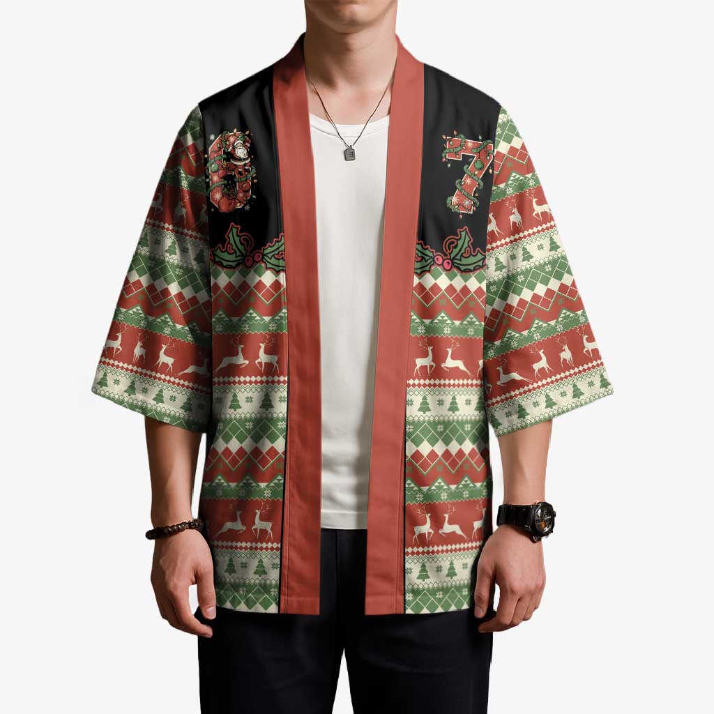Western Yoke Kimono Funny Six Seven Christmas - Wonder Print Shop
