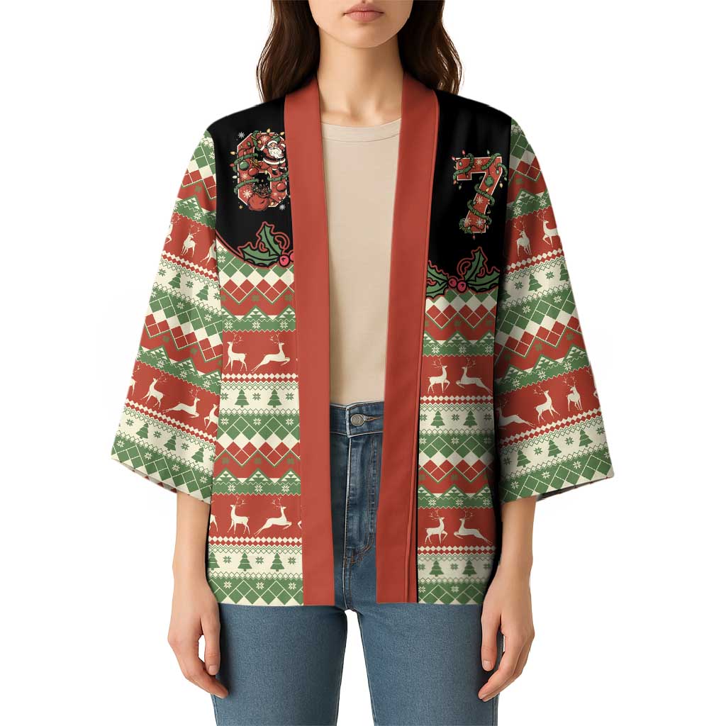 Western Yoke Kimono Funny Six Seven Christmas - Wonder Print Shop
