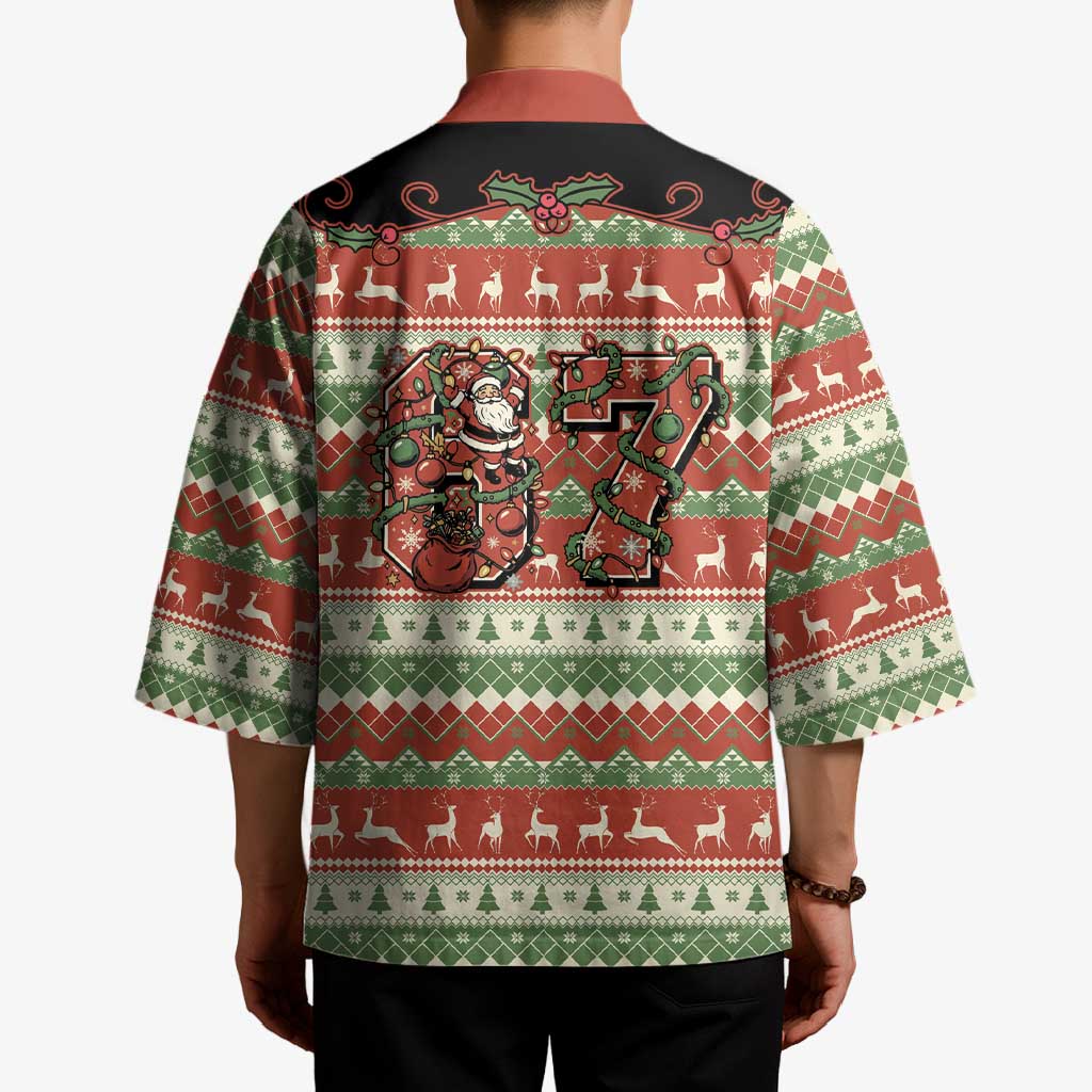 Western Yoke Kimono Funny Six Seven Christmas - Wonder Print Shop