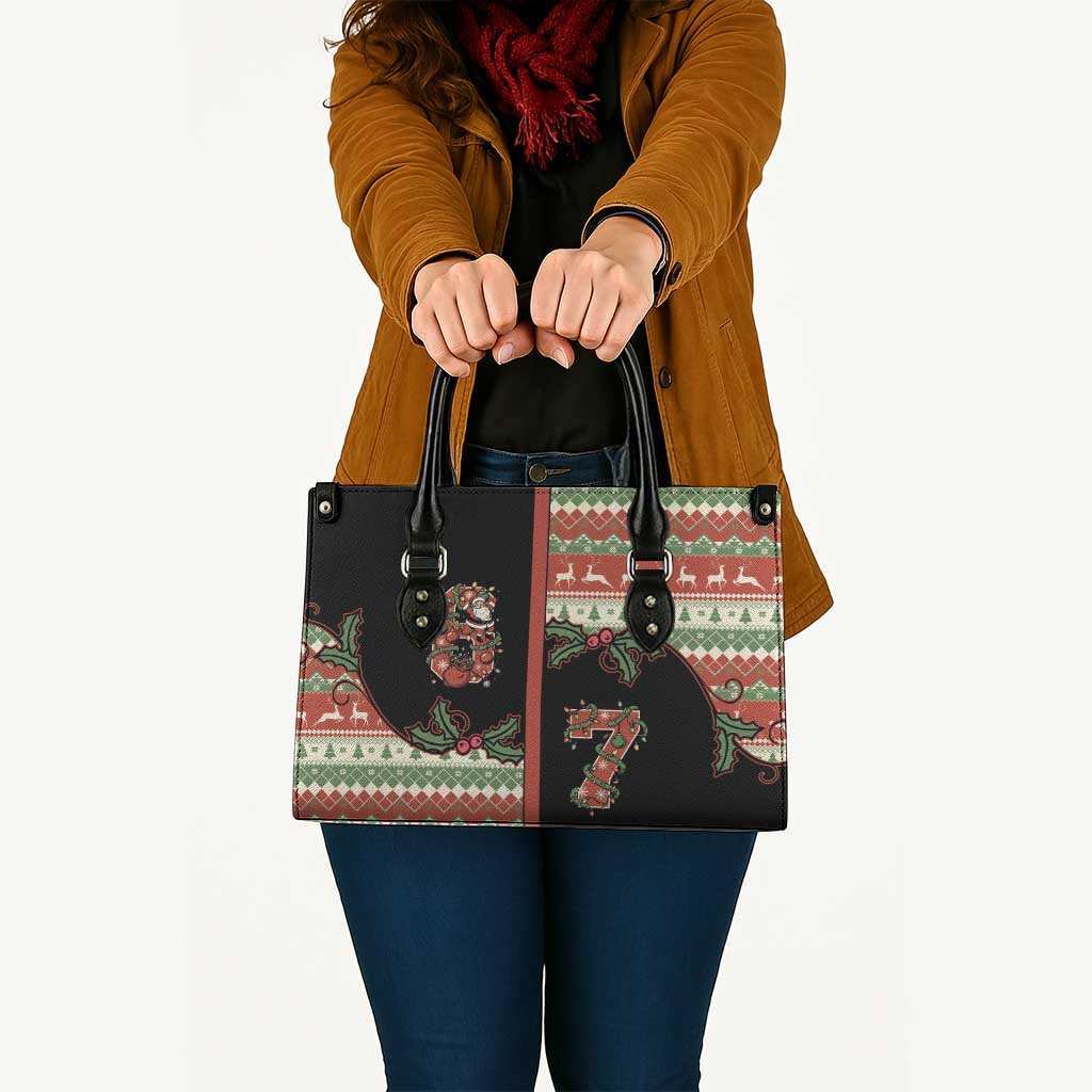 Western Yoke Leather Bag Funny Six Seven Christmas - Wonder Print Shop