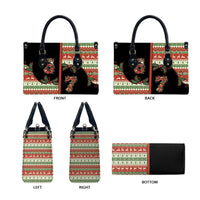Western Yoke Leather Bag Funny Six Seven Christmas - Wonder Print Shop