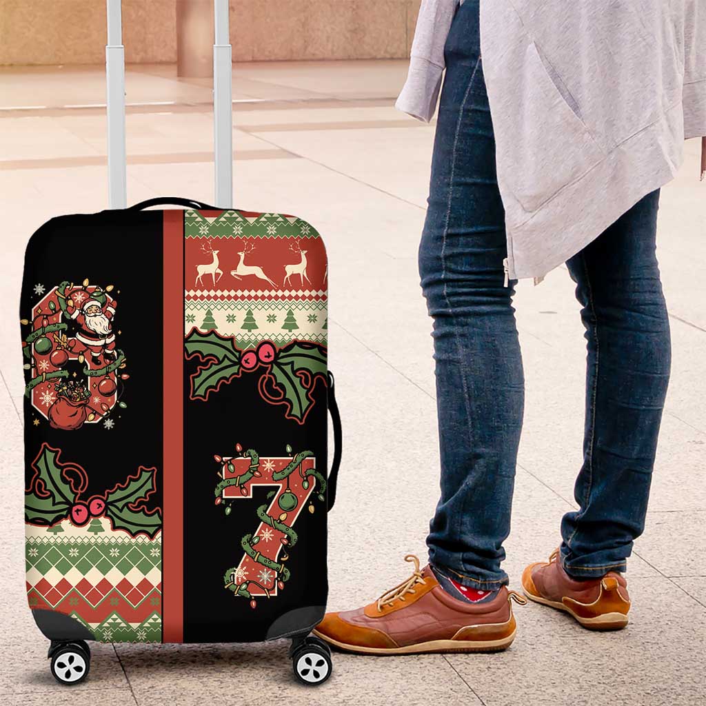 Western Yoke Luggage Cover Funny Six Seven Christmas - Wonder Print Shop