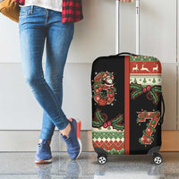 Western Yoke Luggage Cover Funny Six Seven Christmas - Wonder Print Shop