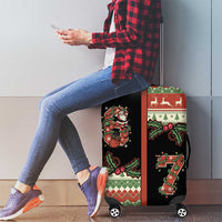 Western Yoke Luggage Cover Funny Six Seven Christmas - Wonder Print Shop